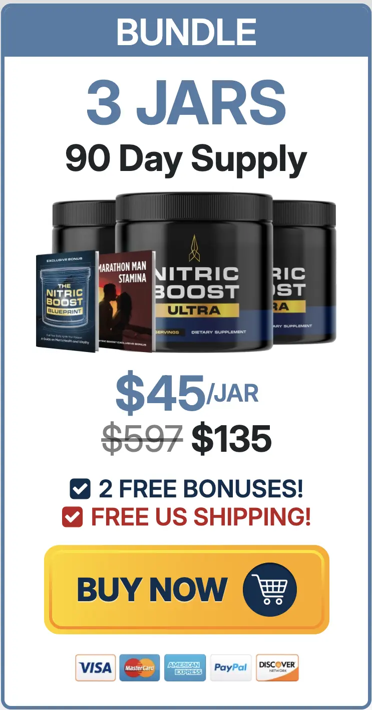 Nitric Boost Ultra Buy Three Jars